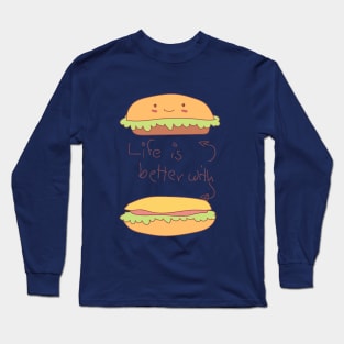 Burger Long Sleeve T-Shirt